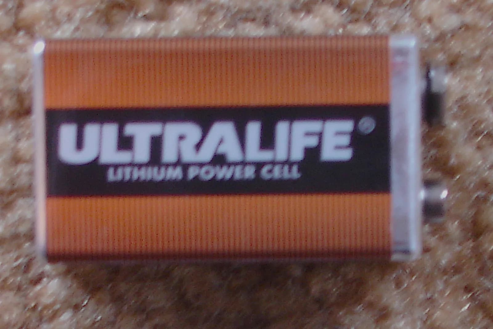 Batterie lithium retirée d'un appareil