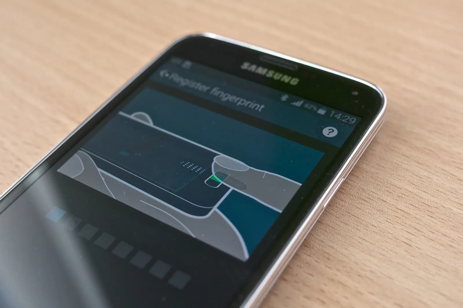 Déverrouillage par empreinte sur un Samsung